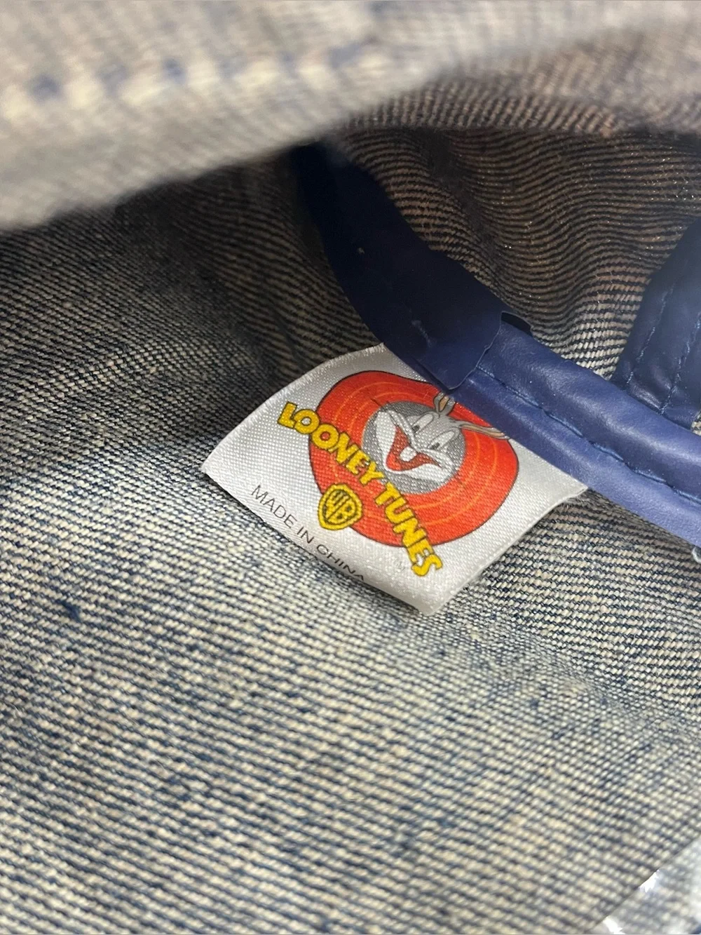 Official Looney Tunes Denim Tote Bag with Tweety & Taz